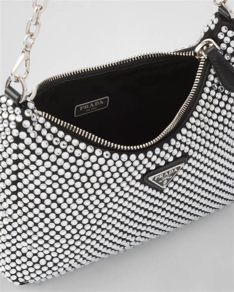 prada satin crystal|crystal satin handbags.